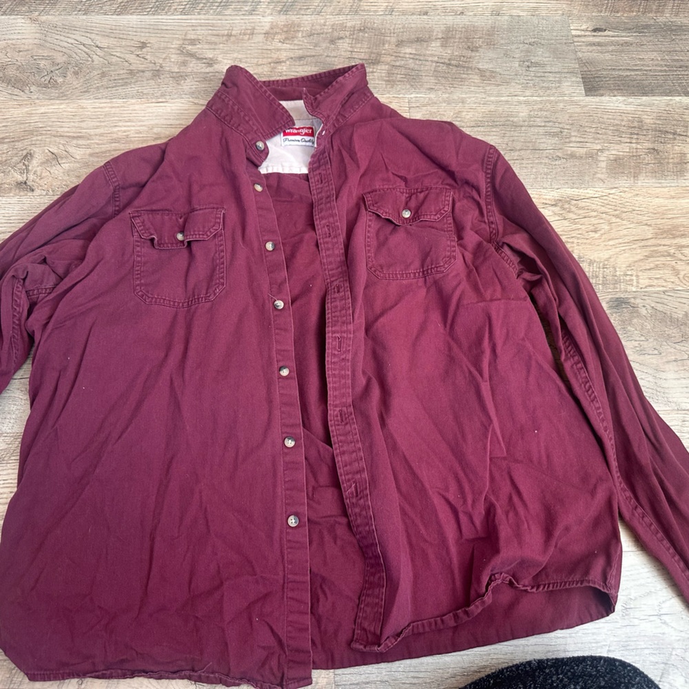 Wrangler Utility Shirt in Red, 2XL